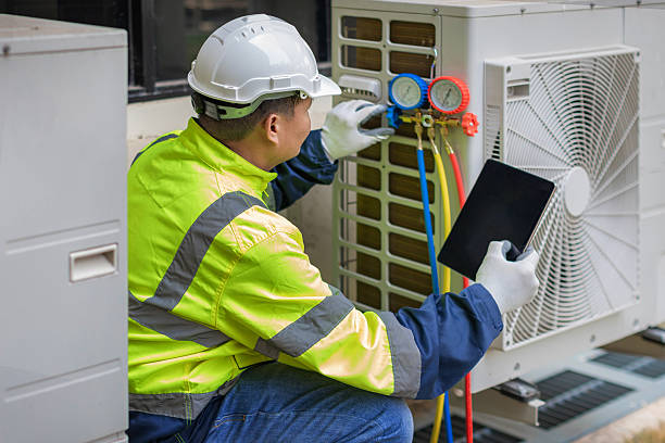 Professional Hvac Maintenance technician working in Burson, CA